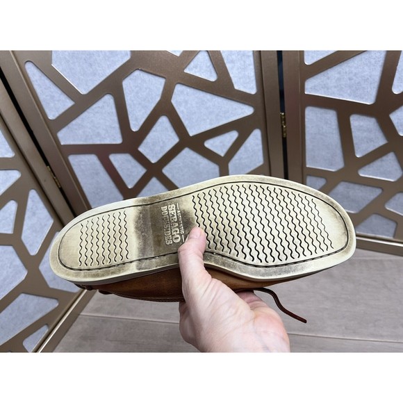 Sebago Beacon Chaussures Bateau Men Leather Brown Boots 9.5 M Shoes Ducksides - Picture 10 of 10